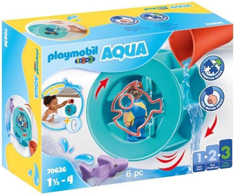 Playmobil Aqua Water Wheel With Baby Shark