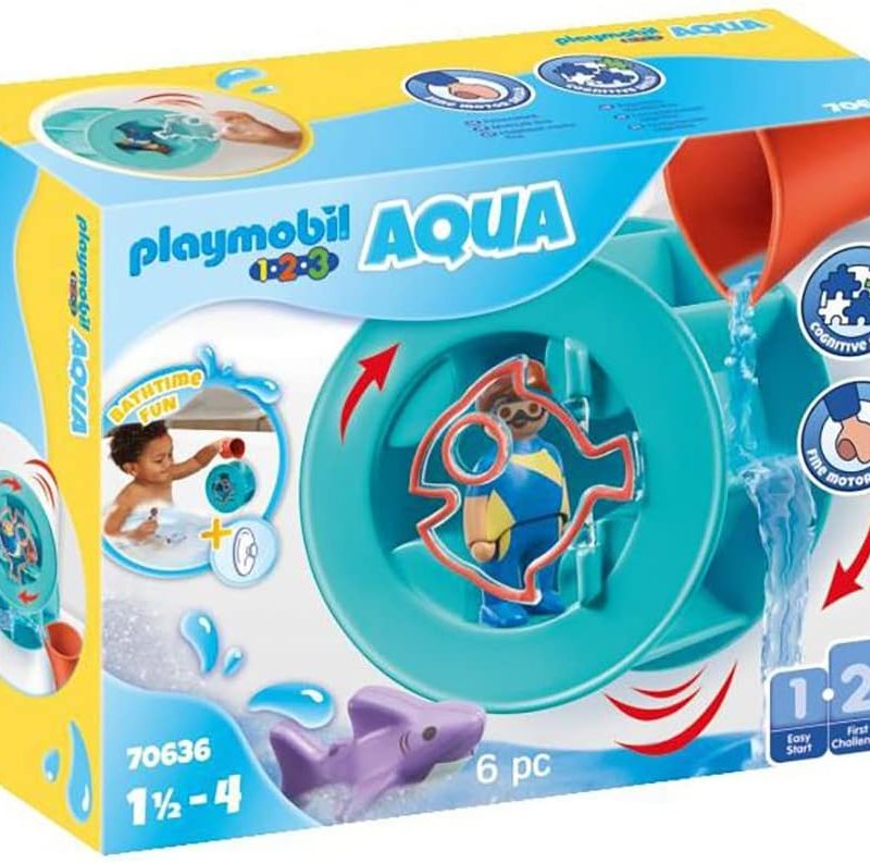 Playmobil Aqua Water Wheel With Baby Shark
